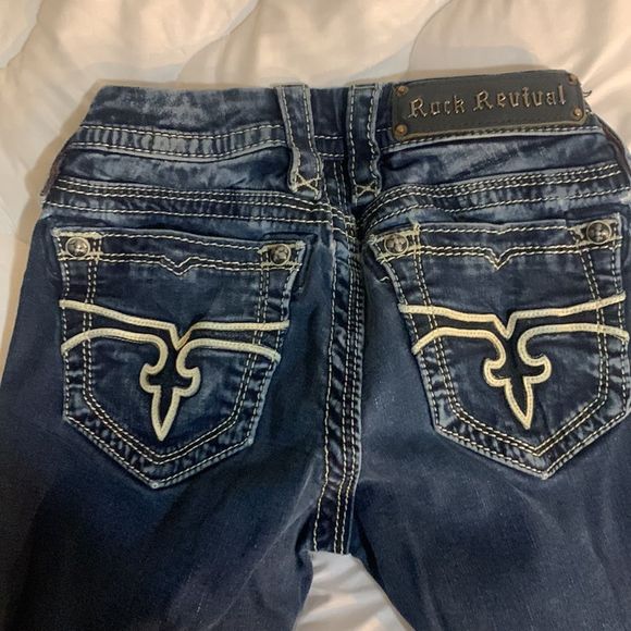 Rock Revival Jeans Size 25 Waist 25 Inseam 28 like new - Picture 1 of 5